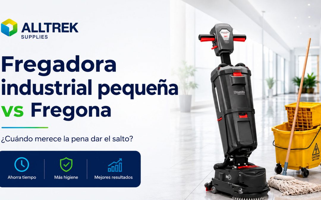 Fregadora industrial pequeña vs fregona
