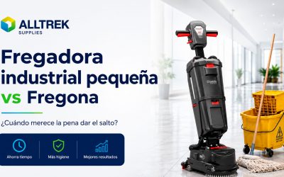 Fregadora industrial pequeña vs fregona